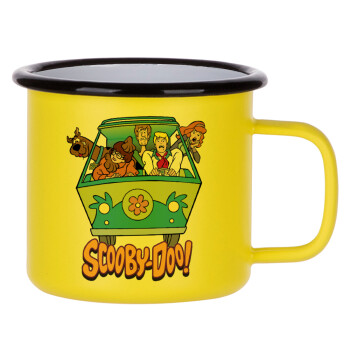 Scooby Doo car, Κούπα Μεταλλική εμαγιέ ΜΑΤ Κίτρινη 360ml