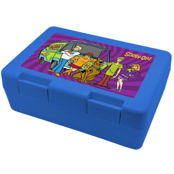 Scooby Doo car, Children's cookie container BLUE 185x128x65mm (BPA free plastic)