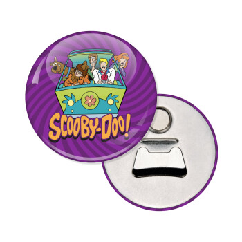 Scooby Doo car, Μαγνητάκι και ανοιχτήρι μπύρας στρογγυλό διάστασης 5,9cm