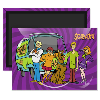 Scooby Doo car, Ορθογώνιο μαγνητάκι ψυγείου διάστασης 9x6cm