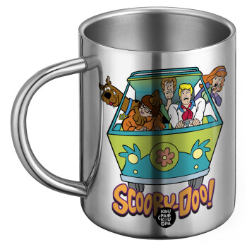 Scooby Doo car, Ανοξείδωτη Μεταλλική Κούπα 450ml - Διπλού Τοιχώματος