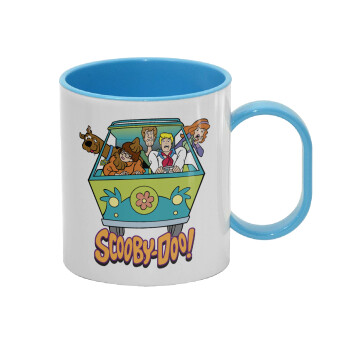 Scooby Doo car, Κούπα (πλαστική) (BPA-FREE) Polymer Μπλε για παιδιά, 330ml
