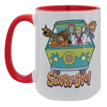 Scooby Doo car, Κούπα Mega 15oz, κεραμική Κόκκινη, 450ml