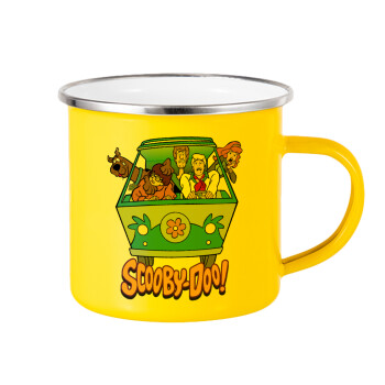 Scooby Doo car, Κούπα Μεταλλική εμαγιέ Κίτρινη 360ml