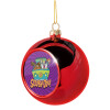 Christmas tree ball Red 8cm