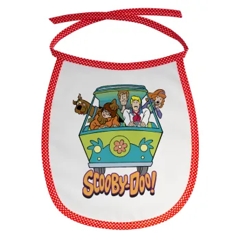 Scooby Doo car, Σαλιάρα μωρού αλέκιαστη με κορδόνι Κόκκινη