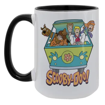 Scooby Doo car, Κούπα Mega 15oz, κεραμική Μαύρη, 450ml