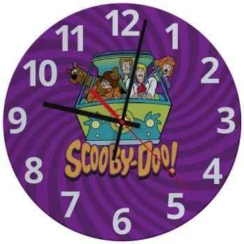 Scooby Doo car, Ρολόι τοίχου γυάλινο (30cm)