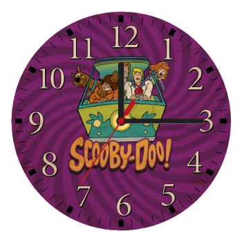 Scooby Doo car, Ρολόι τοίχου ξύλινο plywood (20cm)