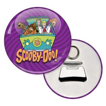 Scooby Doo car, Μαγνητάκι και ανοιχτήρι μπύρας στρογγυλό διάστασης 5,9cm