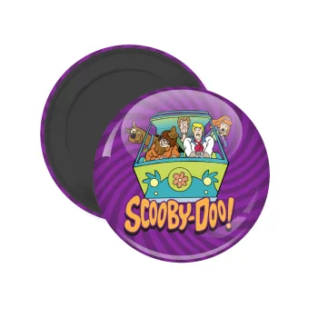 Scooby Doo car, Μαγνητάκι ψυγείου στρογγυλό διάστασης 5cm