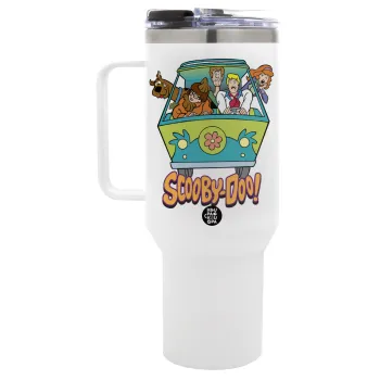 Scooby Doo car, Mega Tumbler με καπάκι, διπλού τοιχώματος (θερμό) 1,2L