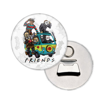 Halloween Friends Scooby Doo, Μαγνητάκι και ανοιχτήρι μπύρας στρογγυλό διάστασης 5,9cm