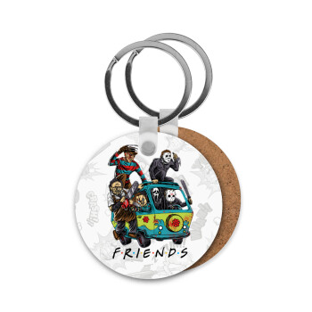 Halloween Friends Scooby Doo, Μπρελόκ Ξύλινο στρογγυλό MDF Φ5cm