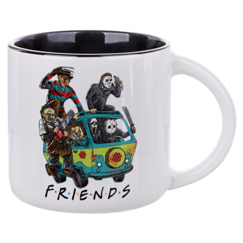 Halloween Friends Scooby Doo, Κούπα κεραμική 400ml Λευκή/Μαύρη