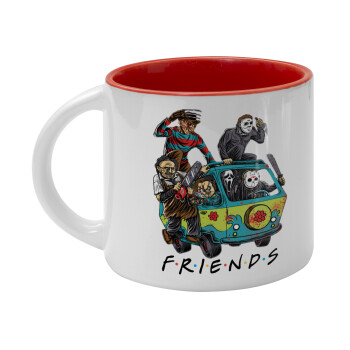 Halloween Friends Scooby Doo, Κούπα κεραμική 400ml Λευκή/Κόκκινη