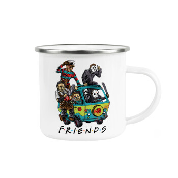 Halloween Friends Scooby Doo, Metallic enamel cup white 360ml