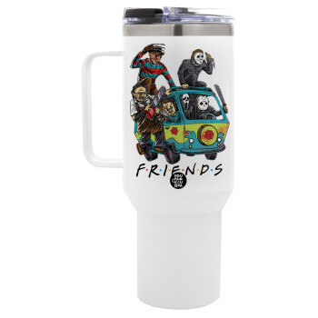 Halloween Friends Scooby Doo, Mega Stainless steel Tumbler with lid, double wall 1,2L