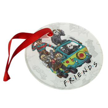 Halloween Friends Scooby Doo, Christmas ornament glass 9cm