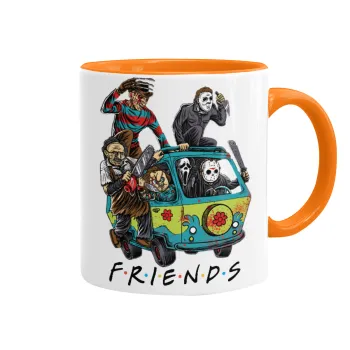 Halloween Friends Scooby Doo, Κούπα χρωματιστή πορτοκαλί, κεραμική, 330ml