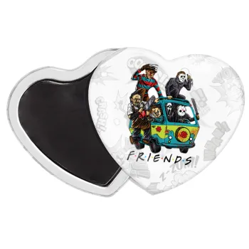 Halloween Friends Scooby Doo, Μαγνητάκι καρδιά (57x52mm)