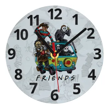 Halloween Friends Scooby Doo, Ρολόι τοίχου γυάλινο (20cm)