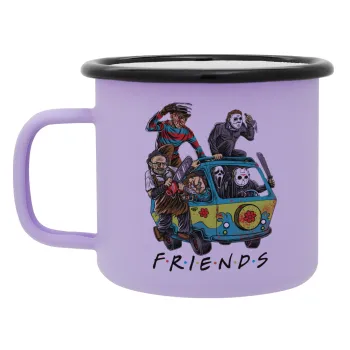 Halloween Friends Scooby Doo, Κούπα Μεταλλική εμαγιέ ΜΑΤ Light Pastel Purple 360ml