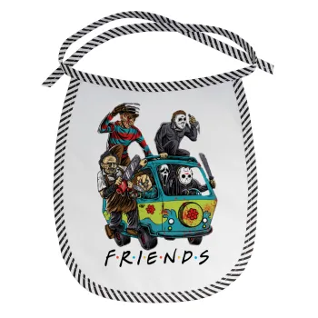 Halloween Friends Scooby Doo, Σαλιάρα μωρού αλέκιαστη με κορδόνι Μαύρη