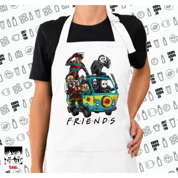 Halloween Friends Scooby Doo, Ποδιά μακριά Σεφ ολόσωμη με τσέπες white (ΕΝΗΛΙΚΩΝ)