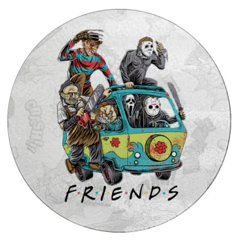 Halloween Friends Scooby Doo, Επιφάνεια κοπής γυάλινη στρογγυλή (30cm)