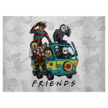 Halloween Friends Scooby Doo, Επιφάνεια κοπής γυάλινη (38x28cm)