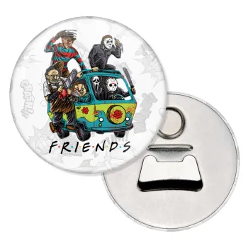 Halloween Friends Scooby Doo, Μαγνητάκι και ανοιχτήρι μπύρας στρογγυλό διάστασης 5,9cm