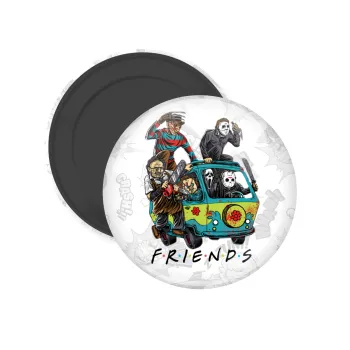 Halloween Friends Scooby Doo, Μαγνητάκι ψυγείου στρογγυλό διάστασης 5cm