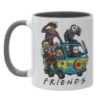 Halloween Friends Scooby Doo, Κούπα χρωματιστή γκρι, κεραμική, 330ml