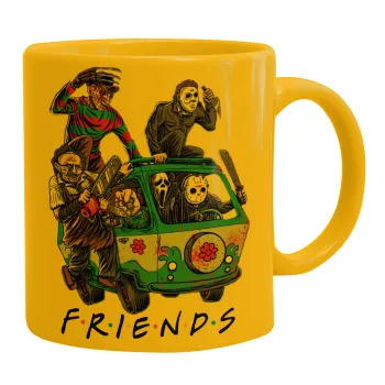 Halloween Friends Scooby Doo, Κούπα, κεραμική κίτρινη, 330ml