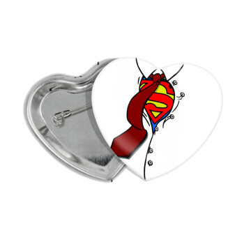 SuperDad, Κονκάρδα παραμάνα καρδιά (57x52mm)