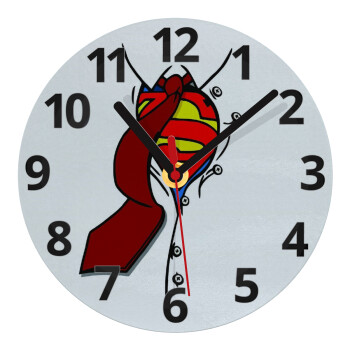 SuperDad, Ρολόι τοίχου γυάλινο (20cm)