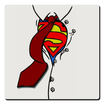 SuperDad, Τετράγωνο μαγνητάκι ξύλινο 6x6cm