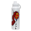 1L Stainless Steel Thermal Bottle with Phone Holder & Double Wall Insulation