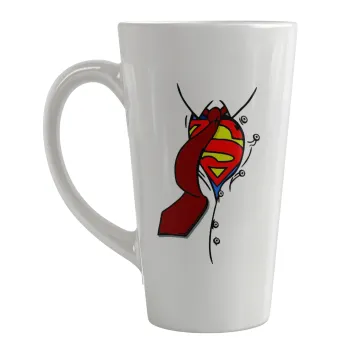 SuperDad, Κούπα κωνική Latte Μεγάλη, κεραμική, 450ml