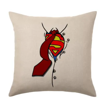 SuperDad, Μαξιλάρι καναπέ ΛΙΝΟ 40x40cm περιέχεται το  γέμισμα