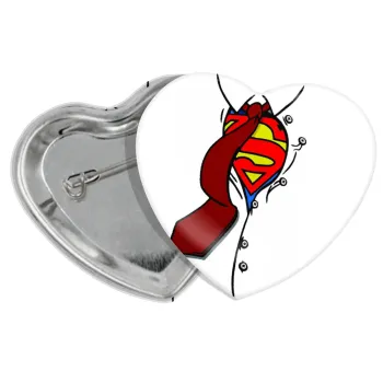 SuperDad, Κονκάρδα παραμάνα καρδιά (57x52mm)