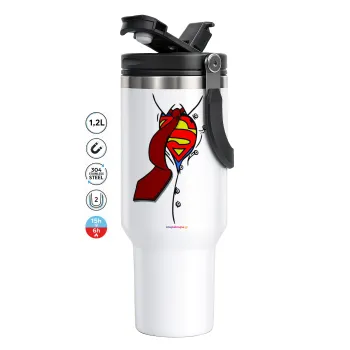 SuperDad, Mega Stainless steel Tumbler with lid, double wall 1,2L