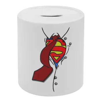 SuperDad, Κουμπαράς πορσελάνης με τάπα