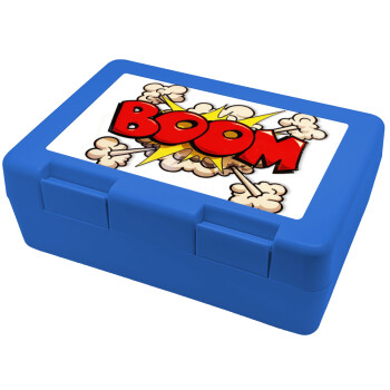 BOOM!!!, Παιδικό δοχείο κολατσιού ΜΠΛΕ 185x128x65mm (BPA free πλαστικό)