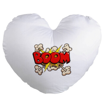 BOOM!!!, Μαξιλάρι καναπέ καρδιά 40x40cm περιέχεται το  γέμισμα