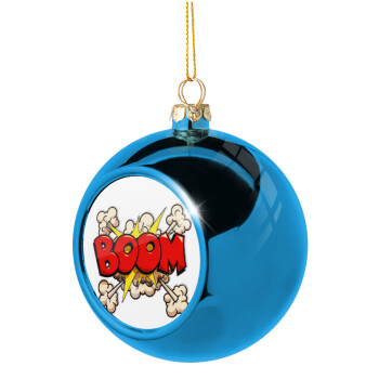 BOOM!!!, Χριστουγεννιάτικη μπάλα δένδρου Μπλε 8cm
