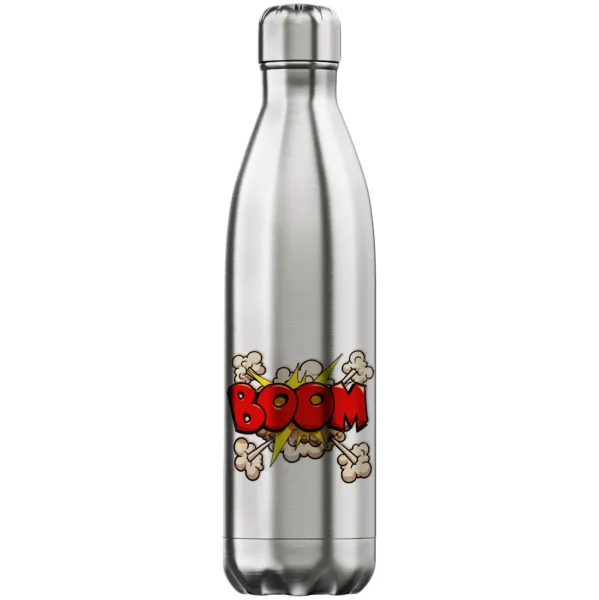 BOOM!!! — Inox (Stainless steel) hot metal mug, double wall, 750ml