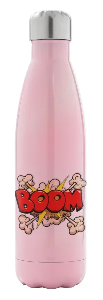BOOM!!! — Metal mug thermos Pink Iridiscent (Stainless steel), double wall, 500ml