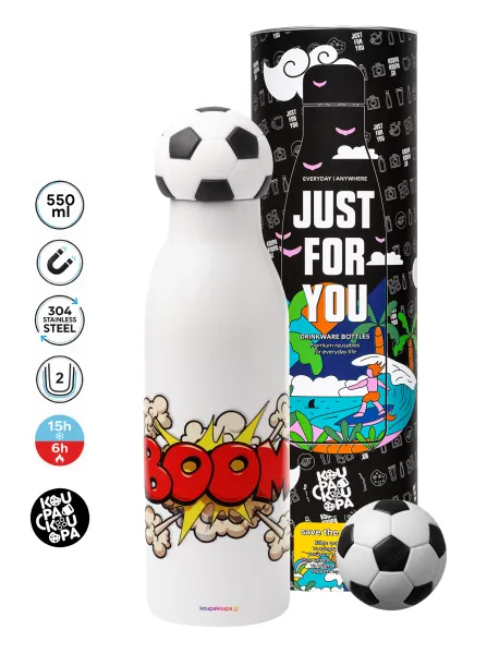 BOOM!!! — Soccer Metal mug thermos, double wall, 550ml